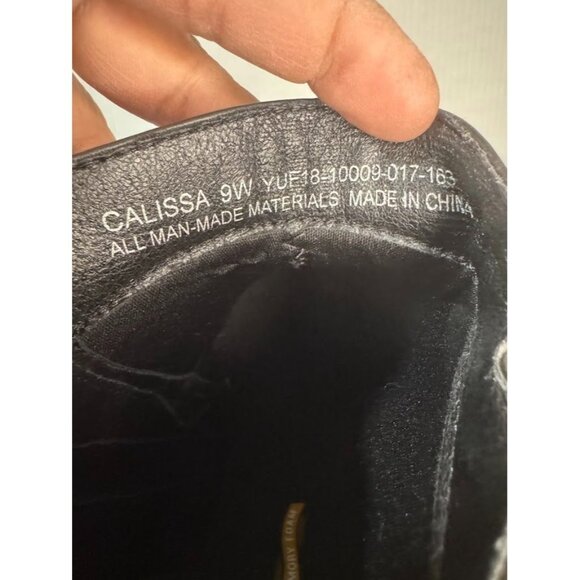 NWB Yuu Calissa Ladies Black Ankle Boots, 9W - Picture 4 of 5